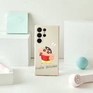 蠟筆小新就是你了純色矽膠SAMSUNG手機殼