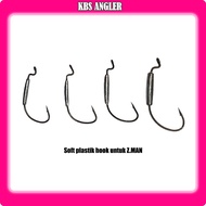 1 pcs Soft plastic hook Hook Z MAN Hook sp Hook soft plastic Mata kail soft plastic