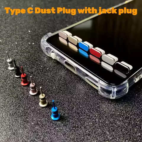 Type C Plug Dust Plug 3.5mm Earphone Jack Sim Card USB Type-C Anti Dust Plug For Samsung S10 S9 S8 N