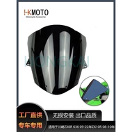 Suitable for Kawasaki ZX-6R 636 09-22 ZX-10R 08-10 Windshield Front Windshield