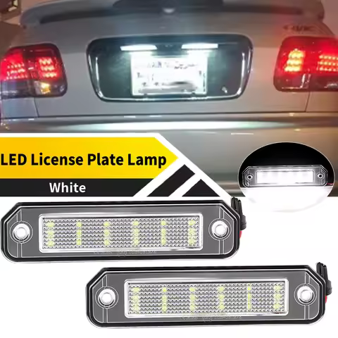 2PCS White LED License Plate Lights For Honda EJ EG EK EG/EJ EK3 series Civic Civic 3-Door Civic Fer