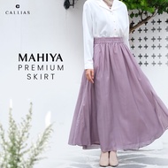 Callias Long Skirt Mahiya premium Long Skirt Tencel Silk Bottoms Women's Fashion Clothing