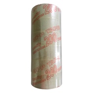 Băng Keo Trong 200 Yard 6 cuộn nặng 1.8kg - băng keo 200 yard dán thùng văn phòng phẩm