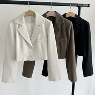 Women's Crop Blazer Jacket Women's Crop Outer High Twist Women's Crop Blazer