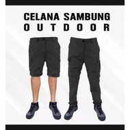 Gratis ongkir - Celana cargo resleting lutut murah keren kekinian - Celana cargo hiking - Celana car