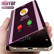 Smart Mirror Flip Phone Case For Samsung Galaxy S21 S20 FE S8 S9 S10 Plus 5G S10E Note 8 9 10 Pro 20