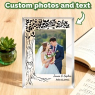 1pc Custom Personalized Photo Decorative Plaque, Wedding Gift Set, Acrylic Nameplate For The Newlywe