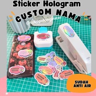 HP RETAIL - ONE Custom Waterproof Hologram Name Sticker - Custom Name Stationery Sticker - Sticker C