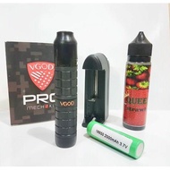 Paket hemat vape mechanical mod vgod pro mech 2 kit RDA baterai liquid