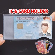 [1Pcs ]PVC Transparent IC Cover/IC Holder/Sampul IC/Plastic Cover/Name Card/Credit Card/License Card