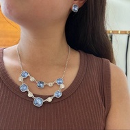 •Duchess• MONET海洋藍寶石項鍊耳環組