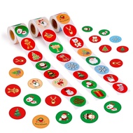 500pcs/roll Merry Christmas Sticker Santa Gift Decoration Sticker Envelope Sealing Labels for Small Business Children Stationery Sticker