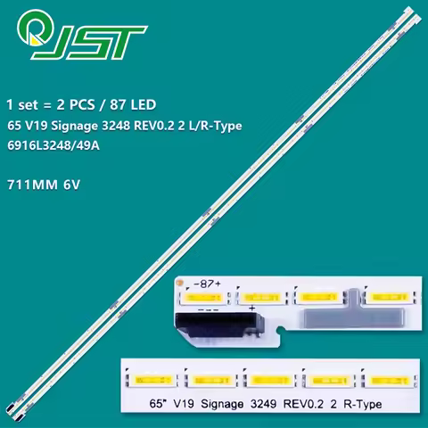 2pcs LED 65 V19 Signage 3248 REV0.2 2 L-Type 6916L3248A R 6916L3249A 6916L-3248A 3249A V19 65 UHD 69