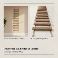 Cat Rope Ladder, Bridge Ladder, Dual-Use Hanging Scratcher, Connects Cat Perches