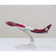 B737 Nok Air Static Plane Model 16cm (purple)