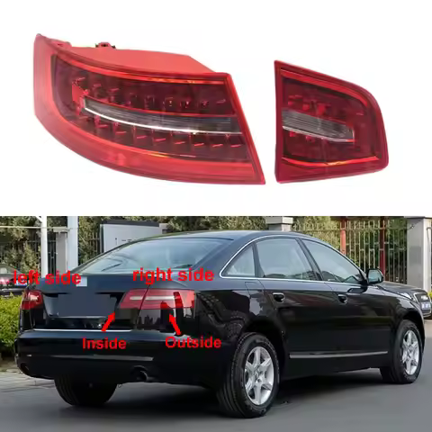 For Audi A6 A6L C6 2009 2010 2011 Replacement Car Tail Lamp Taillights Assembly Combination Bulb Bra