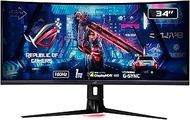 ASUS ROG Strix XG349C Gaming Monitor – 34 inch UWQHD (3440 x 1440), overclockable 180Hz (Above 144Hz), 1ms (GTG), Extreme Low Motion Blur Sync, USB Type-C, 135% sRGB, G-Sync, DisplayHDR 400, Black