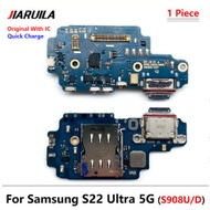 USB Charging Board Port Connector Flex Cable For Samsung Galaxy S22 Ultra S908B S908U S908D S908E S9