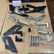 Lightech Racing Footrest Foot Step Cbr 1000RR CBR1000 RR Cbr1000rr Left Right Set Black/Silver Ready