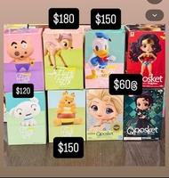 Qposket Pooh 小白 不理不理左衛門 小鹿斑比 bamboo 唐老鴨 Donald Duck 炭治郎 Elsa 艾莎公主 神奇女俠
