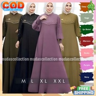 Bj Dreas Branded Thick Material Baj Gamies Long Sleeve Gamis Mothers Study Group Muslim Women's Robe