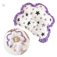 DK Baby Head Pillow Flower Shaped Baby Cotton Pillow Breathable Neck Pillow Stroller Pillow for Toddler Infant 0-12 Mont