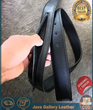 Jual Tali Sabuk saja Tanpa Kepala/GesperTali Ikat Pinggang Risleting Kulit sapi tebal dari Kulit Sap