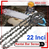 Baru Rantai Dan Sinso Guide Bar Chainsaw 22 Inch Plat Guidebar Senso