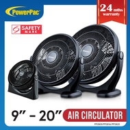 PowerPac High Velocity Air Circulator Fan Desk Fan 9 inch14 inch20 inch (PPP2809/PPP2814/PP2820)