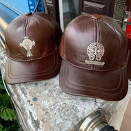 Chrome Hearts leather baseball cap