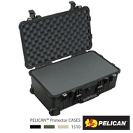 【PELICAN】1510 含輪座/泡棉氣密箱 黑 公司貨