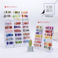 Nail Color Display Charger Marble Art Stand Clear Chart Sample Nails Acrylic