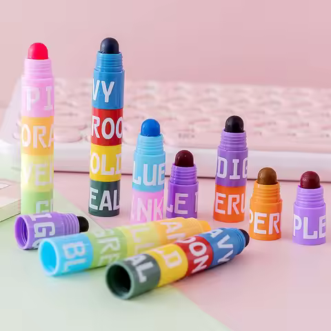 6/12 Colors Splice Mini Bible Highlighters Vintage Candy Colors Pastel Gel Highlighters Gel Highligh