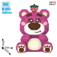 46cm Strawberry Bear Lotso Big Size Brick Building Block Girl Gifts Decoration