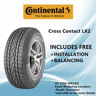 CONTINENTAL CrossContact LX2 235/60/18 inch Tyre Tayar Tire (Free Installation/ Delivery)
