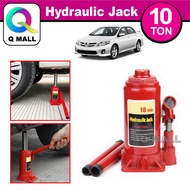 Q MALL 10 Ton Portable Heavy Duty Hydraulic Bottle Jack Automotive Car Jack Emergency Kit Set - 10 T