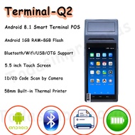 NEGHU เครื่อง POS แบบมือถืออัจฉริยะเทอร์มินัล3G 4G ระบบแอนดรอยด์58มม. เครื่องพิมพ์ความร้อนจุดขายเครื
