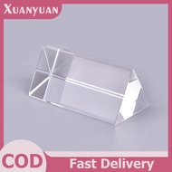 XUAN 30*30*60mm Triangular Prism BK7 Optical Prisms Glass Physics Teaching Refracted VN