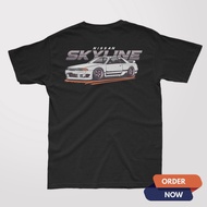 NISSAN T-SHIRT GTR JDM/ OTOMOYIF T-SHIRT/ DISTRO T-SHIRT/ MEN'S T-SHIRT/ Wanita SKYLINE/