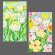 ((Shoot 1 Shipment 4) 037 Original Oil Painting Tulip Spring Flower Phone Case Wallpaper HD Picture 