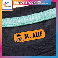 STICKER IRON ON FABRIC PELEKAT NAMA Label Sticker Name Iron On Sticker Nama Sticker Baju Iron On Sti