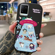 HP Phone Case For VIVO Y21 Y21s Y21t Y21e Y21a Y21g Y33t Y33s T1x 4G Case Case Space and Food Aircra