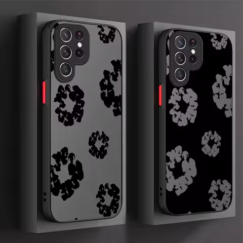 Luxury D-Denim T-Tears Matte Case For Samsung Galaxy S24 S23 S22 Ultra S21 S20 FE S10 Plus A15 A25 A