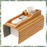 Couch Cup Holder Couch Drink Holder Natural Bamboo Sofa Cup Holder Armrest Tray Portable Couch Arm T