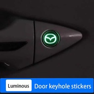 2 pieces Spot luminous Mazda keyhole sticker car sticker Mazda 2 3 5 6 cx-3 Axela CX-5 CX-7 CX-9 car accessories Mazda 3