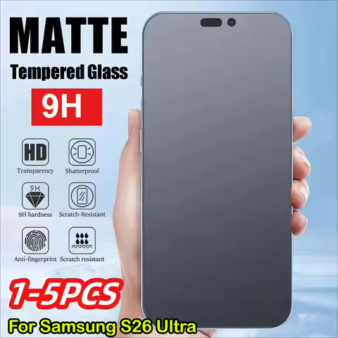 1-3pcs 2.5D Matte Hard 9H Tempered Glass Protector Film for Samsung Galaxy S26 S25 Edge S24 S23 FE S