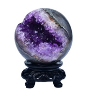 Uruguay Natural Amethyst Smile Ornaments Amethyst Cave Money Bag Cornucopia Home Decoration Housewar