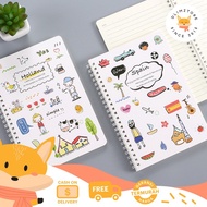 [DZ] ST292 - Loose-Leaf Spiral Notebook A5 60 sheets