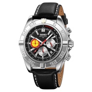 SKMEI 9322 Jam Tangan Pria Analog Chronograph Tali Kulit