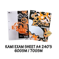 Kami A4 Exam Sheet Foolscap Paper 240's [ 60gsm/70gsm ]